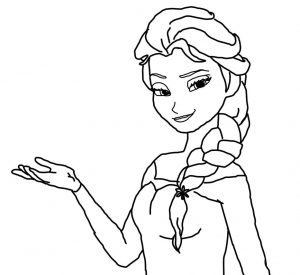 Elsa Clipart Black And White 40 Photos On This Page Ecbaw